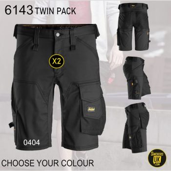 Snickers 6143 AllRoundWork Stretch Non Holster Shorts Pack