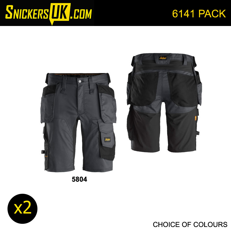 Snickers 6141 AllRoundWork Stretch Holster Pocket Shorts Pack