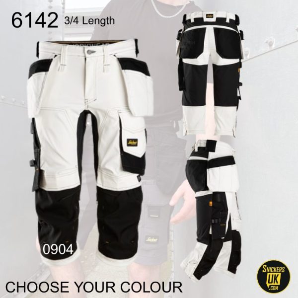 Snickers 6142 AllRoundWork Stretch Holster Pocket 3/4 Pirate Trousers