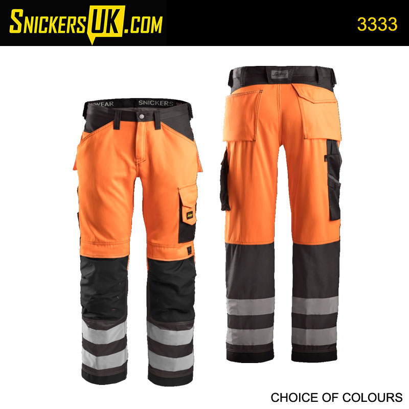 Snickers 3233 HiVis Work Trousers