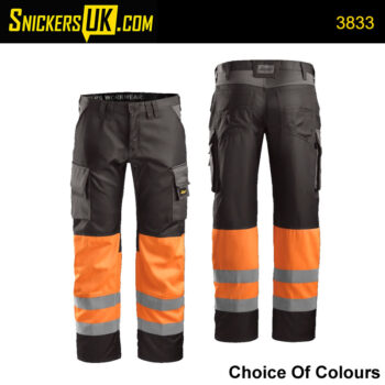 Snickers 3833 High-Vis CL1 Trousers