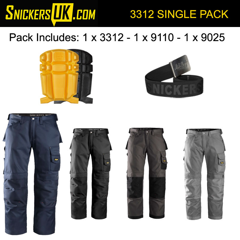 Snickers Workwear 3312 work trousers Navy W33 L32 