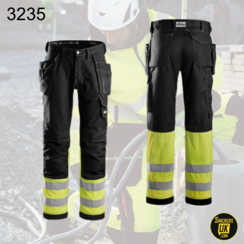 Snickers 3235 High-Vis Class 1 Holster Pocket Trousers