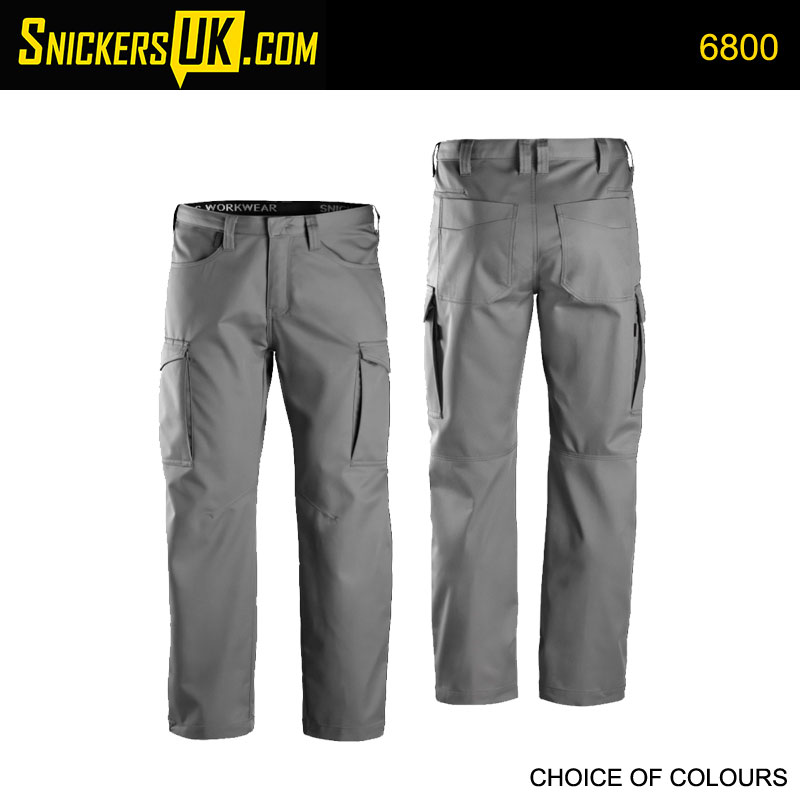 - New Size 054 Snickers Men's Service Work Trousers 6800 Black 37W 31L 