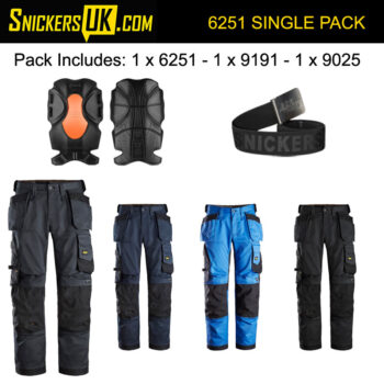 Snickers 6251 AllRoundWork Stretch Loose Fit Holster Pocket Trousers Pack