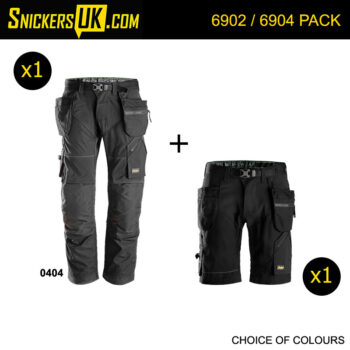 Snickers FlexiWork Holster Pocket Trousers & Shorts Pack