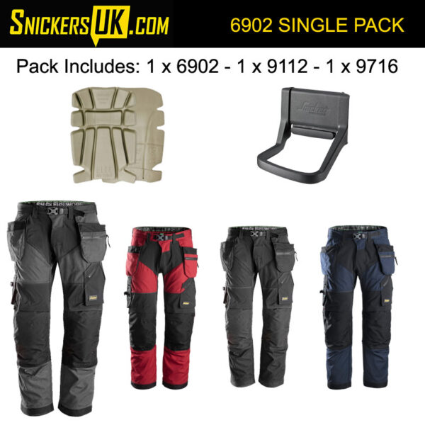 Snickers 6902 FlexiWork Holster Pocket Trousers Pack - Snickers Workwear
