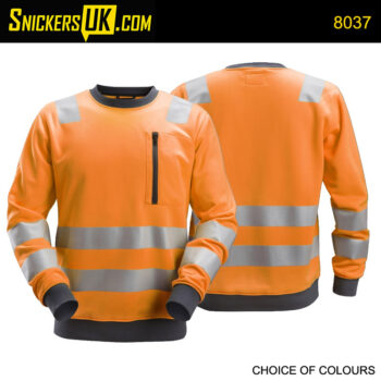 Snickers 8037 AllRoundWork High Vis Sweatshirt