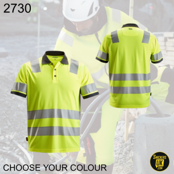 Snickers 2730 AllRoundWork High Vis Polo Shirt