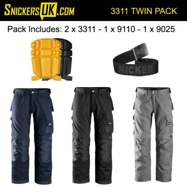 Snickers 3311 CoolTwill Non Holster Pocket Trousers Pack