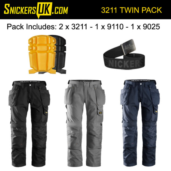 Snickers 3211 CoolTwill Holster Pocket Trousers Pack