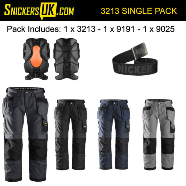 Snickers 3213 Rip Stop Holster Pocket Trousers Pack