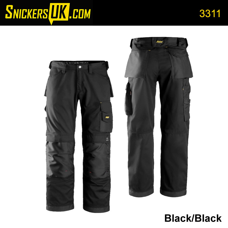 3311 Snickers Craftsmen Work Trousers with Kneepad Pockets CoolTwill 