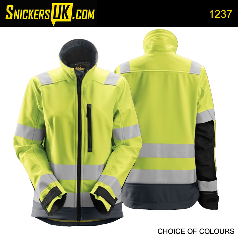 Snickers 1237 AllRoundWork Women's High Vis Soft Shell Jacket