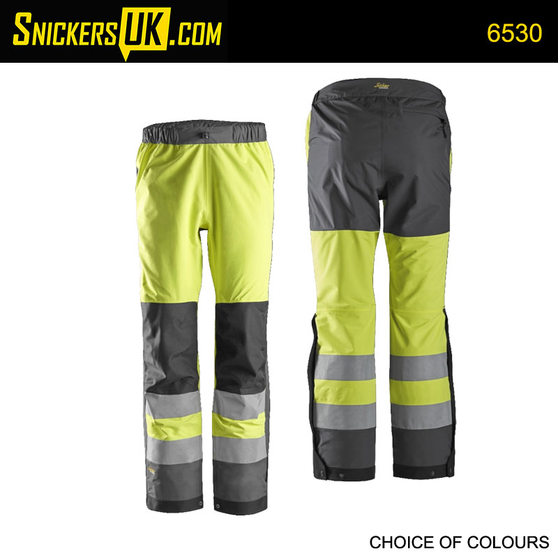 Snickers 6530 AllRoundWork Hi-Vis Shell Trousers