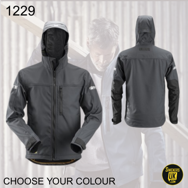 Snickers 1229 AllRoundWork Soft Shell Hooded Jacket