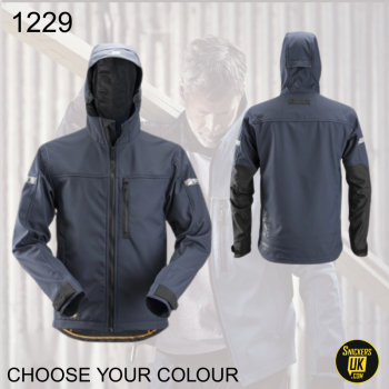 Snickers 1229 AllRoundWork Soft Shell Hooded Jacket