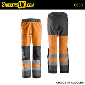 Snickers 6530 AllRoundWork Hi-Vis Shell Trousers