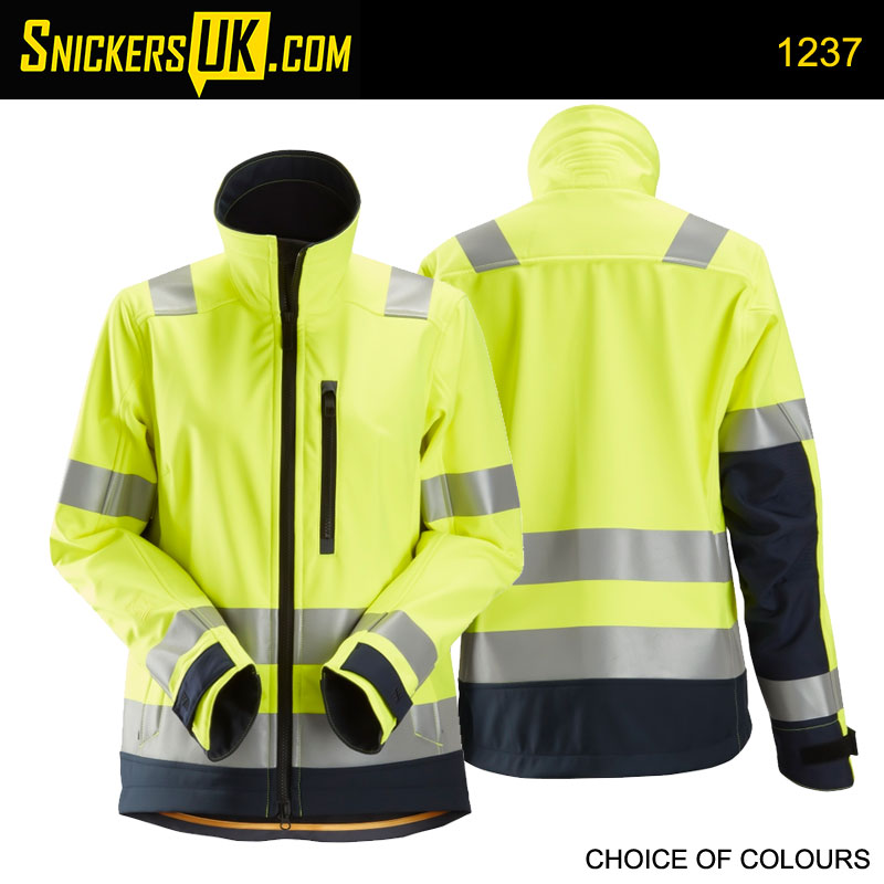 Snickers 1237 AllRoundWork Women's High Vis Soft Shell Jacket