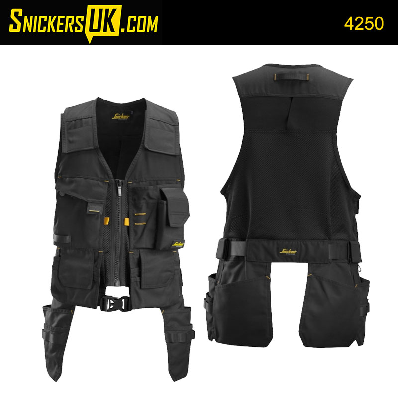 Snickers Workwear Allround Work Tool Vest, S (U4250S) Black 