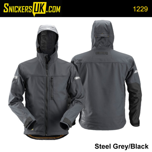 Snickers 1229 AllRoundWork Soft Shell Hooded Jacket
