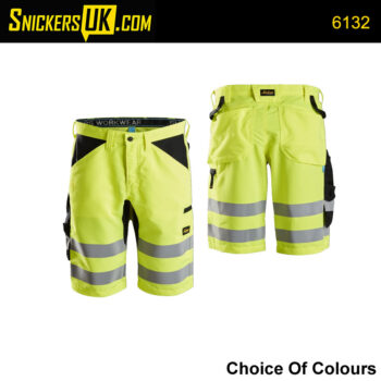 Snickers 6132 LiteWork High Vis Non Holster Shorts