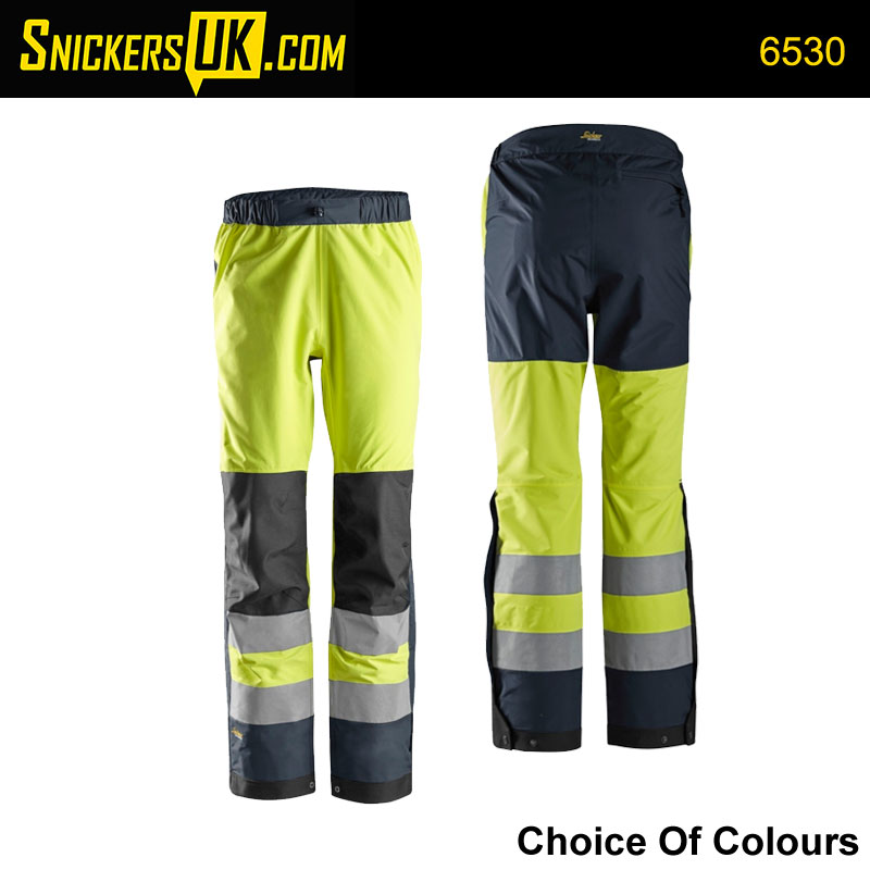 Snickers 6530 AllRoundWork Hi-Vis Shell Trousers