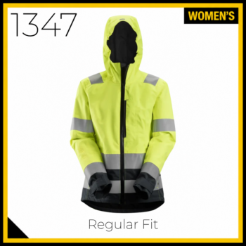 Snickers 1347 AllRoundWork Women's High Vis Waterproof Shell Jacket