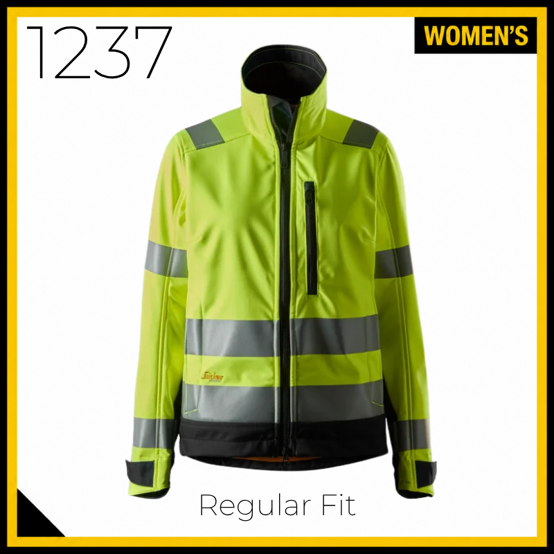 Snickers 1237 AllRoundWork Women's High Vis Soft Shell Jacket