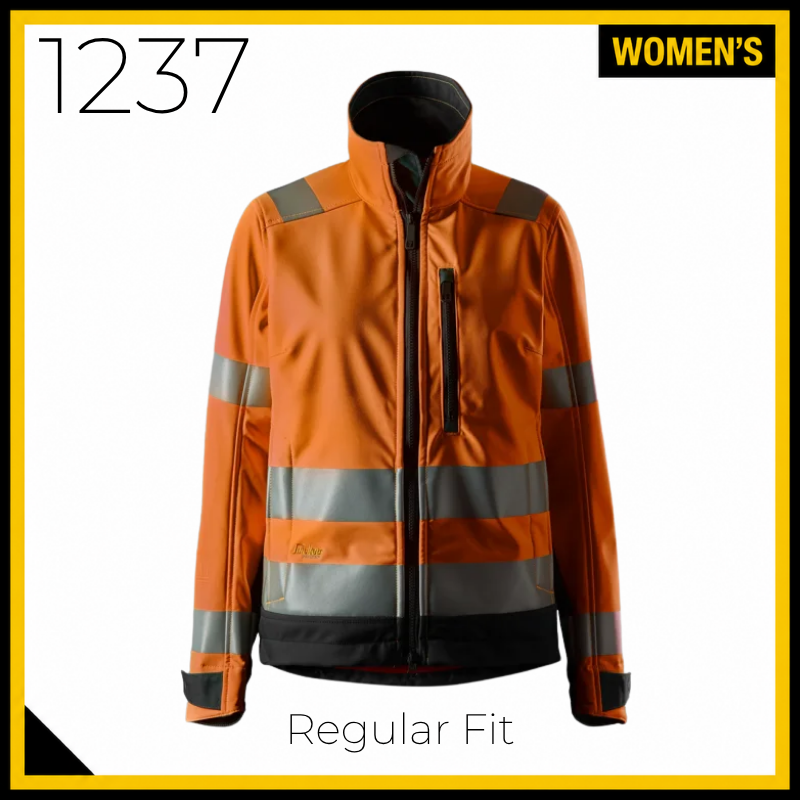 Snickers 1237 AllRoundWork Women's High Vis Soft Shell Jacket
