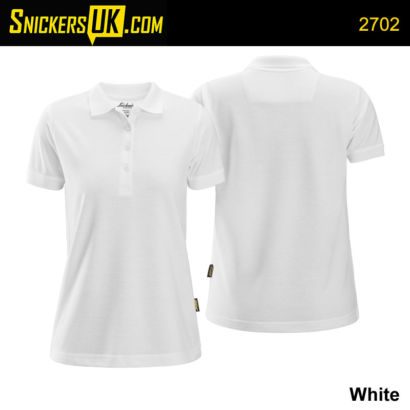 Snickers 2702 Women's White Polo Shirt - Snickers Workwear