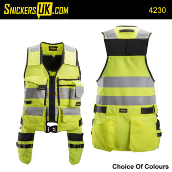 Snickers 4230 AllRoundWork High Vis Tool Vest - Snickers Workwear