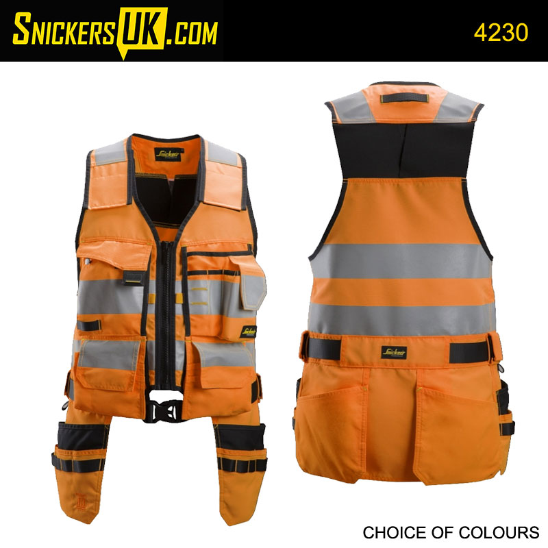 Snickers 4230 AllRoundWork High Vis Tool Vest | SnickersUK.com