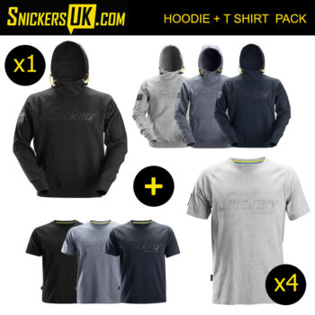 Snickers Logo Hoodie & T Shirt Pack
