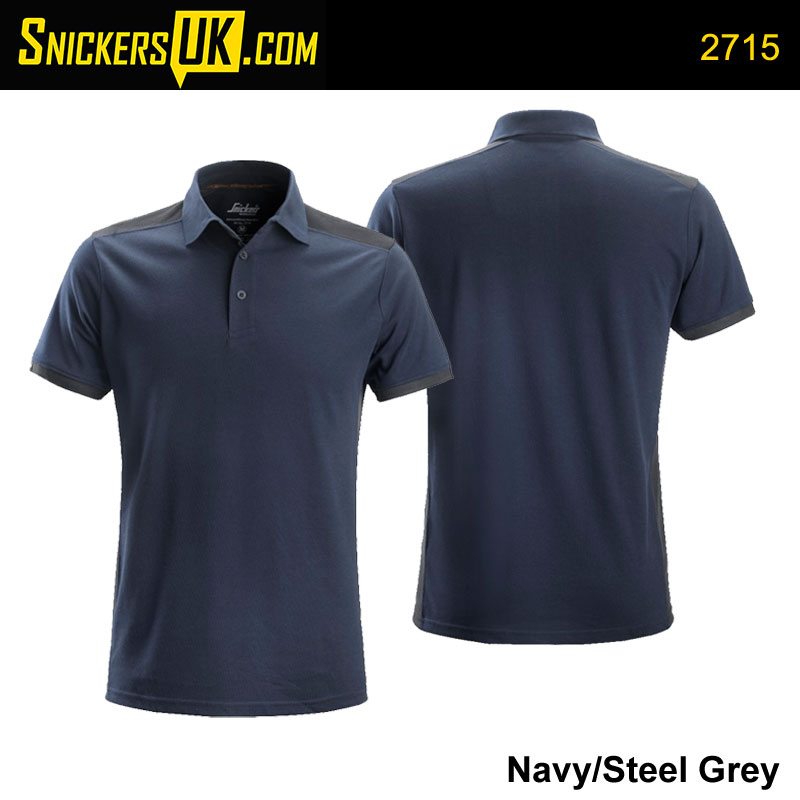 Snickers Workwear 2715 AllroundWork Polo Shirt Mens Steel Grey