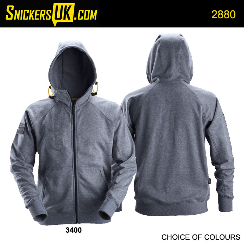 Snickers 2880 Zipped Logo Hoodie