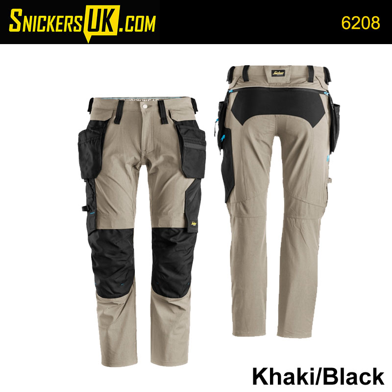 Snickers 6208 LiteWork / Stretch Detachable Holster Pocket Trousers - Snickers Workwear