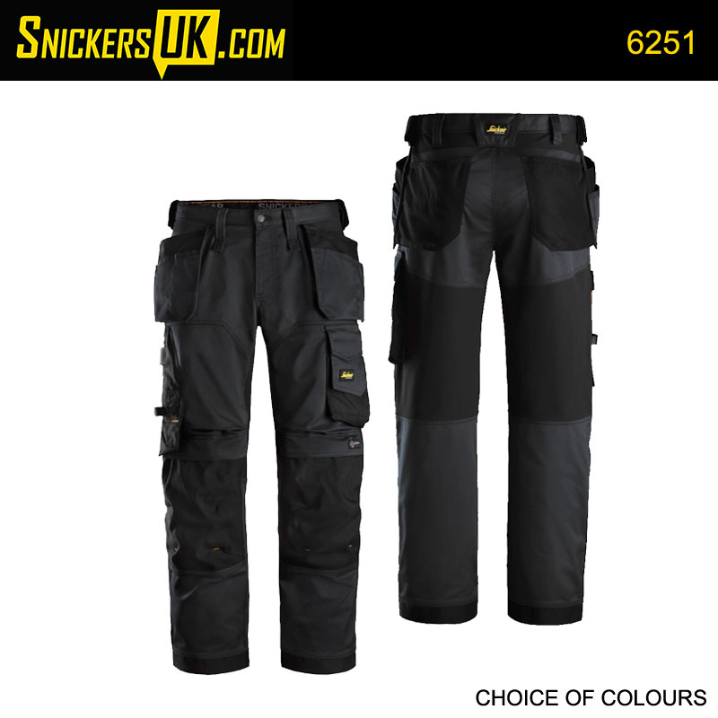 Various Colours and Sizes Snickers 6251 Stretch Loose Fit Trousers 