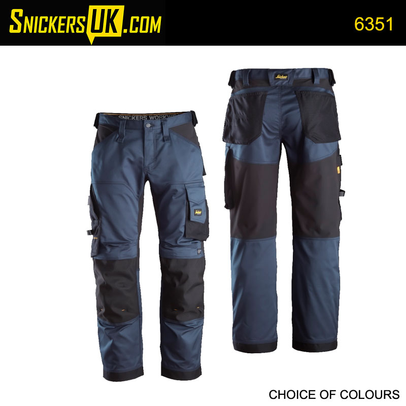 Snickers 6351 AllRoundWork Stretch Loose Fit Non Holster Pocket Trousers
