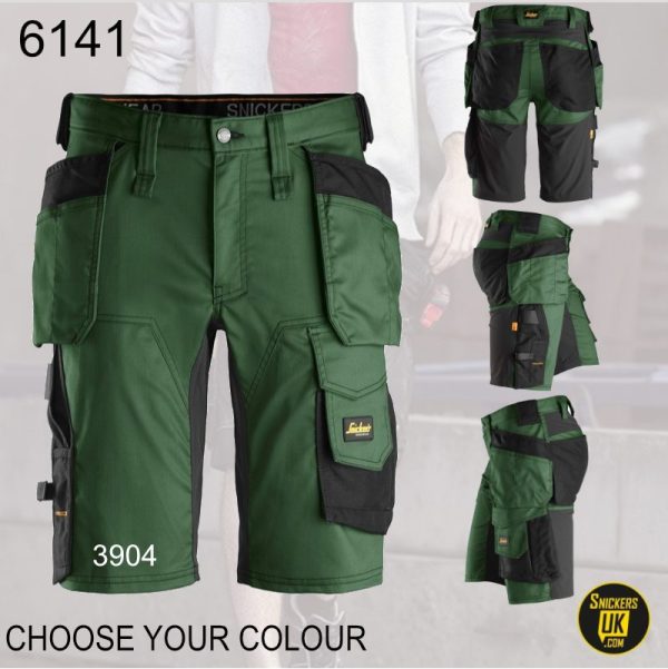 Snickers 6141 AllRoundWork Slim Fit Stretch Holster Pocket Shorts