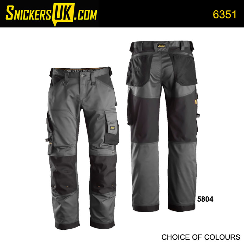 Snickers 6351 AllRoundWork Stretch Loose Fit Non Holster Pocket Trousers
