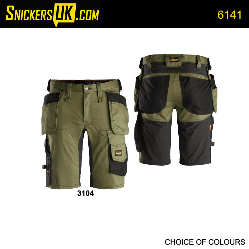 Snickers 6141 AllRoundWork Slim Fit Stretch Holster Pocket Shorts