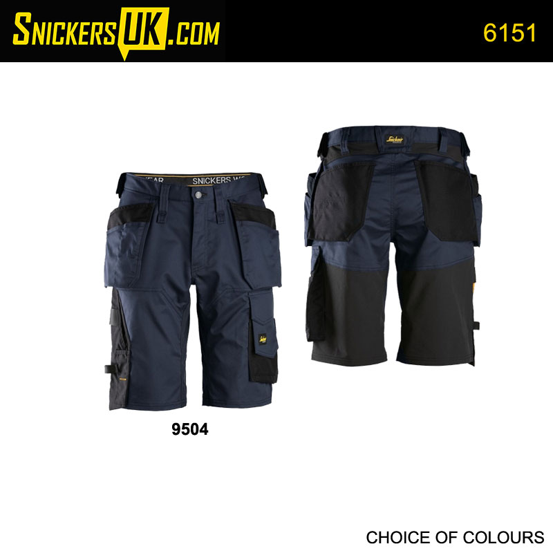 Snickers 6151 AllRoundWork Loose Fit Stretch Holster Pocket Shorts