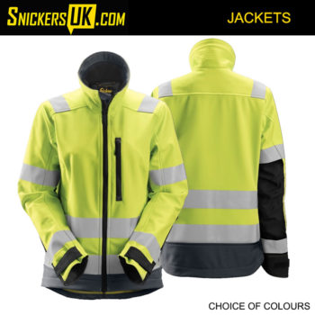 Snickers 1237 AllRoundWork Women's High Vis Soft Shell Jacket - High Vis Jackets