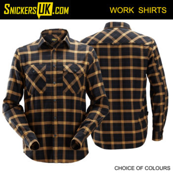 Snickers 8516 AllRoundWork Flannel Long Sleeve Checked Shirt | Snickers Workwear