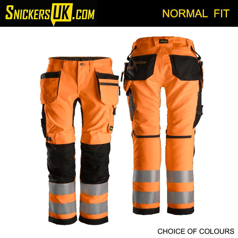 Snickers 6730 AllRoundWork Women's High Vis Holster Pocket Trousers