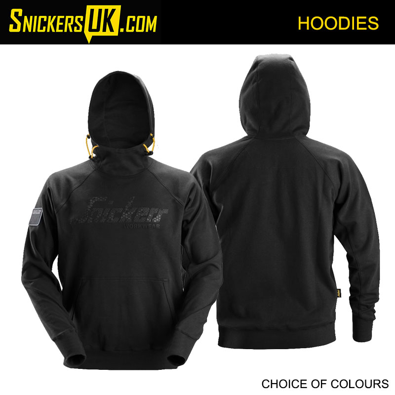 Snickers 2881 Logo Hoodie Light Grey Melange