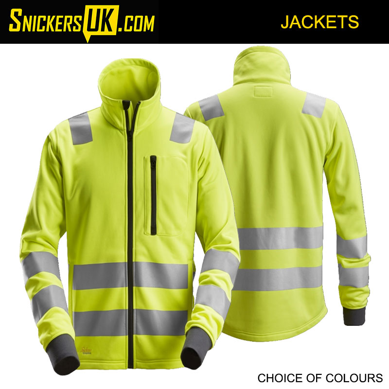 Snickers 8036 AllroundWork High-Vis Full Zip Jacket - Snickers Hi Vis Jackets