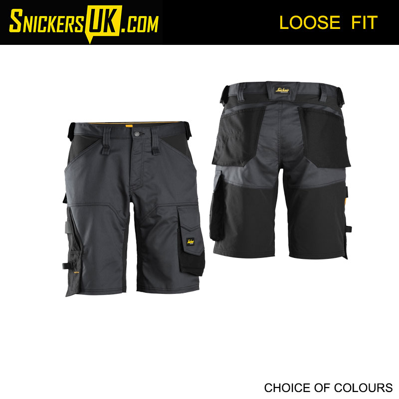 Stretch Loose Fit Work Shorts Snickers 6153 AllroundWork