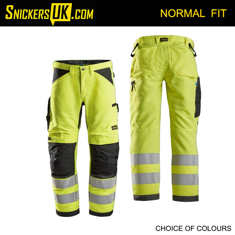 Snickers 6332 LiteWorkHi-Vis Non Holster Pocket Trousers